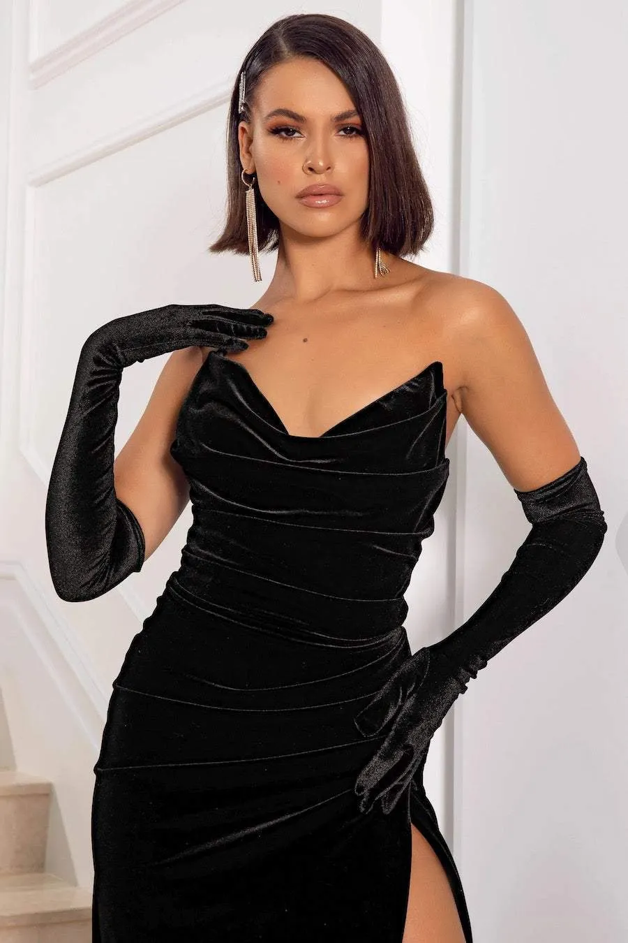 BALL BLACK EVENING DRESS