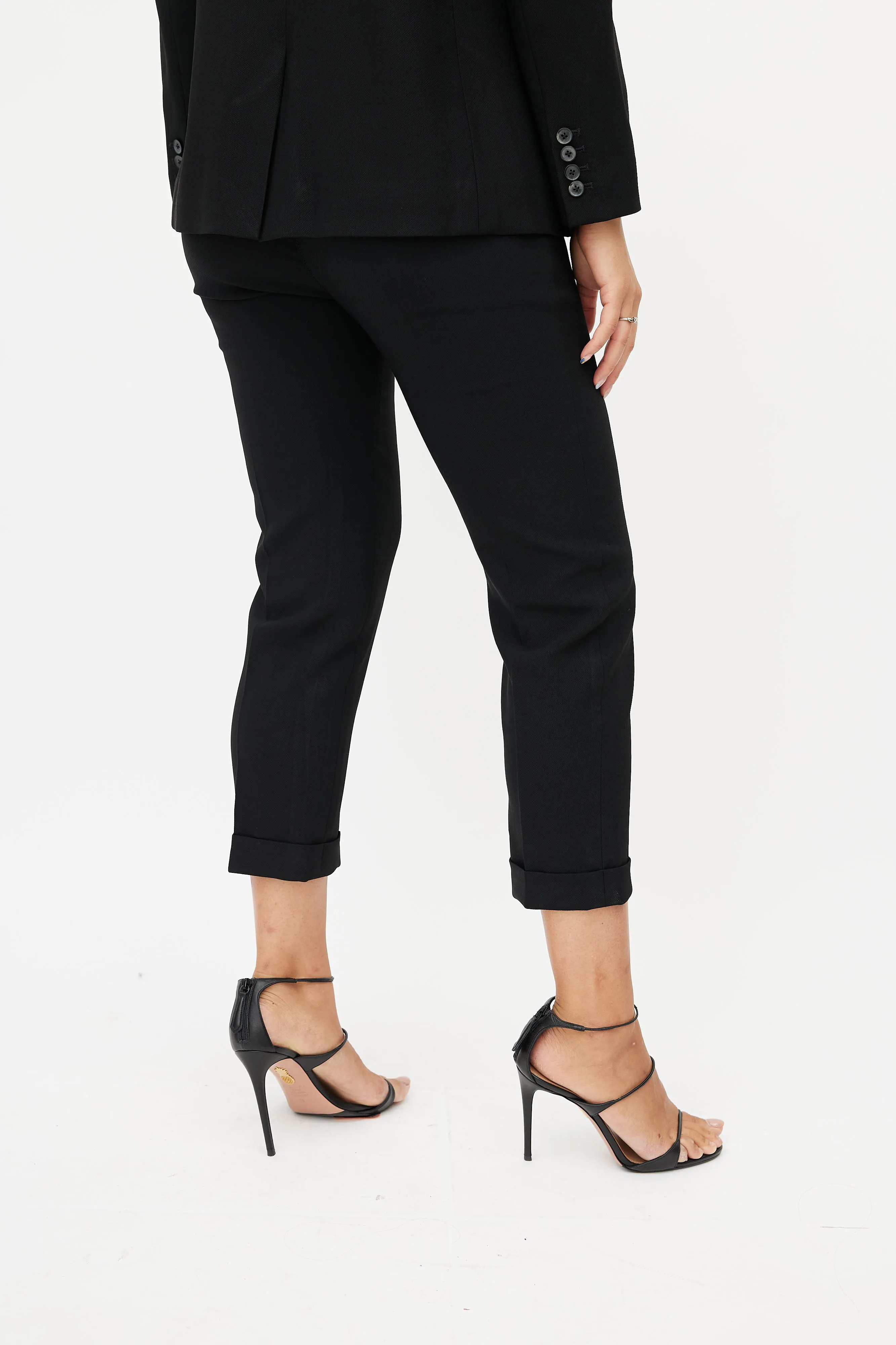 Black Wool Blazer & Pant Suit