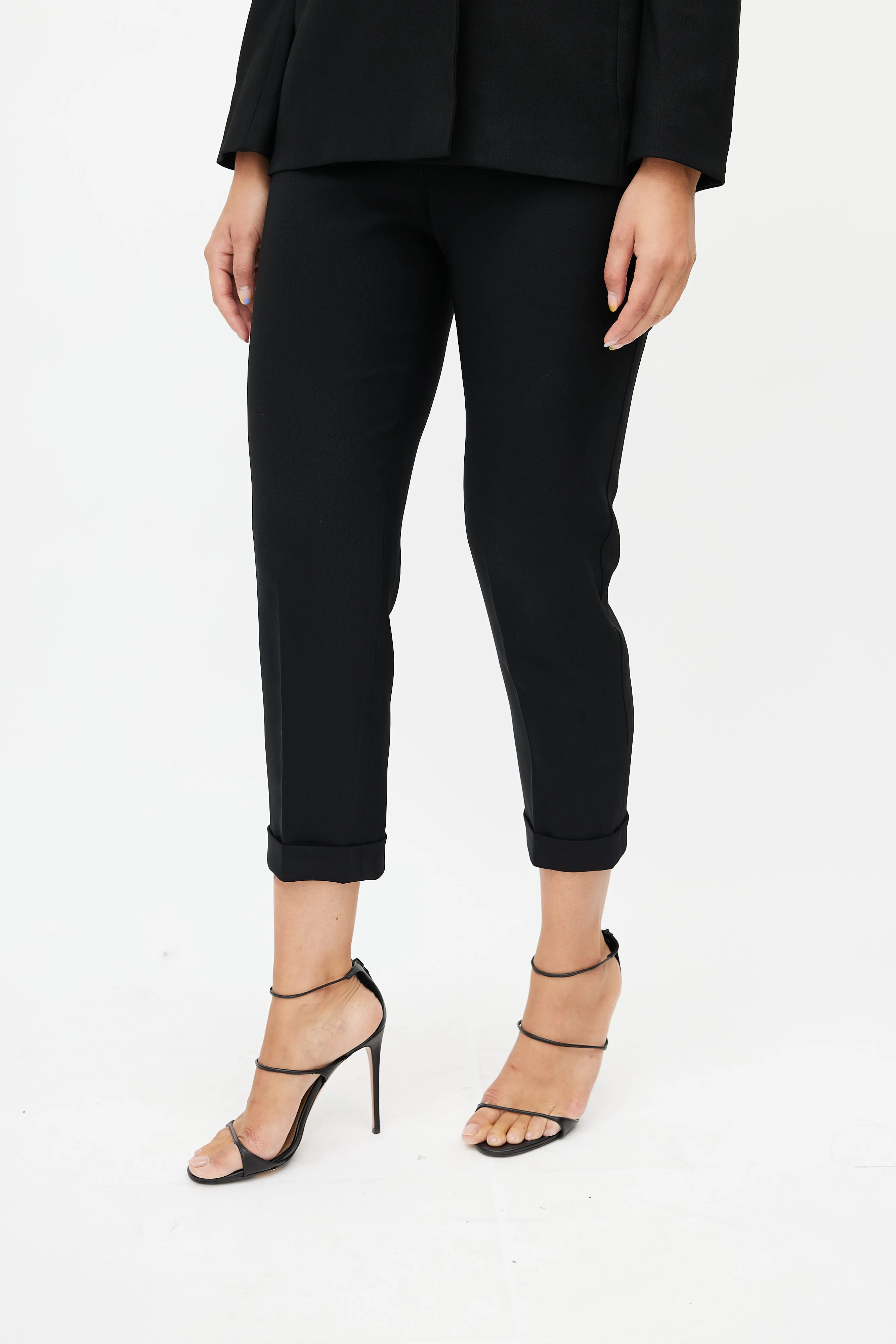 Black Wool Blazer & Pant Suit