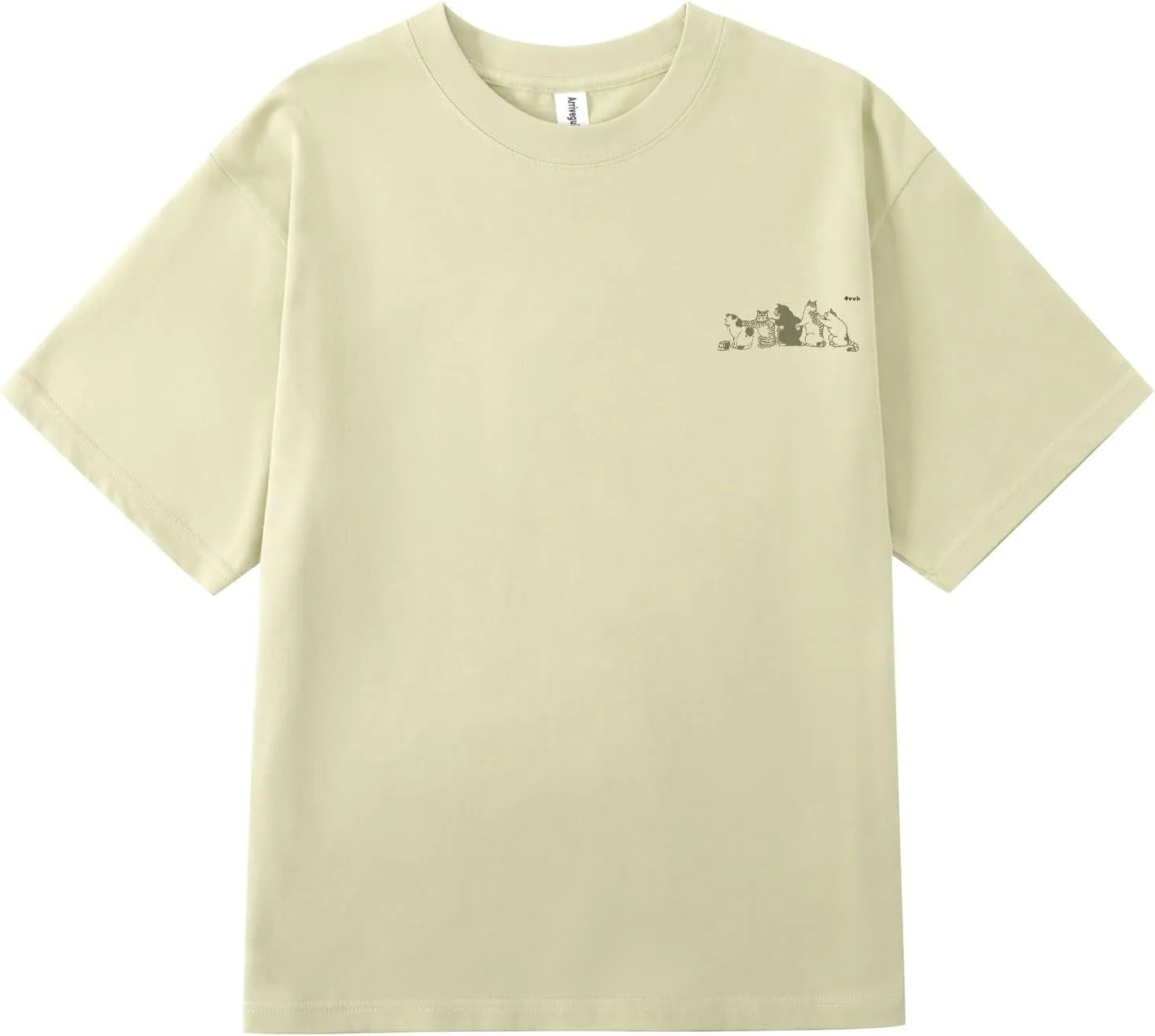 Cute Cat Graphic Tees for Women Letter Printed Oversized T Shirts Aesthetic Casual Baggy Tshirts Harajuku Tops