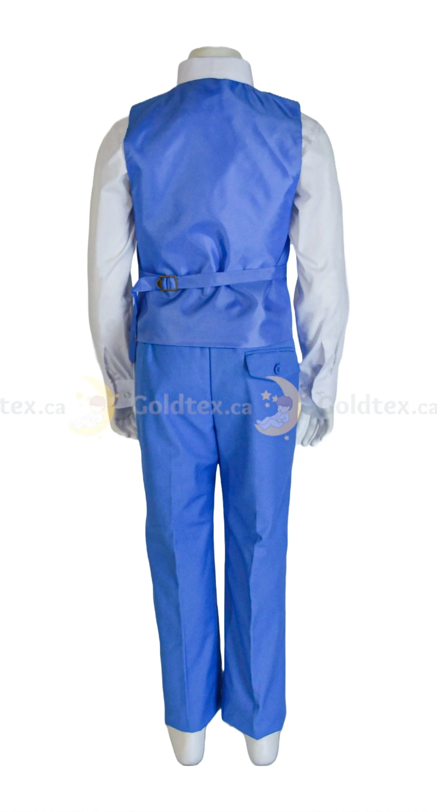 Formal Kids Wear 5-piece suit set - Sky Blue - Style 8169
