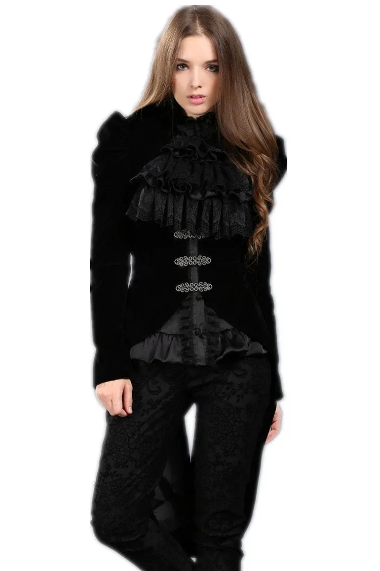 Gothic masquerade ball gowns cocktail jacket JW048
