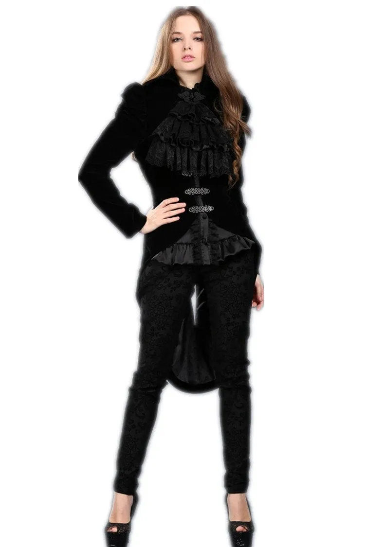 Gothic masquerade ball gowns cocktail jacket JW048