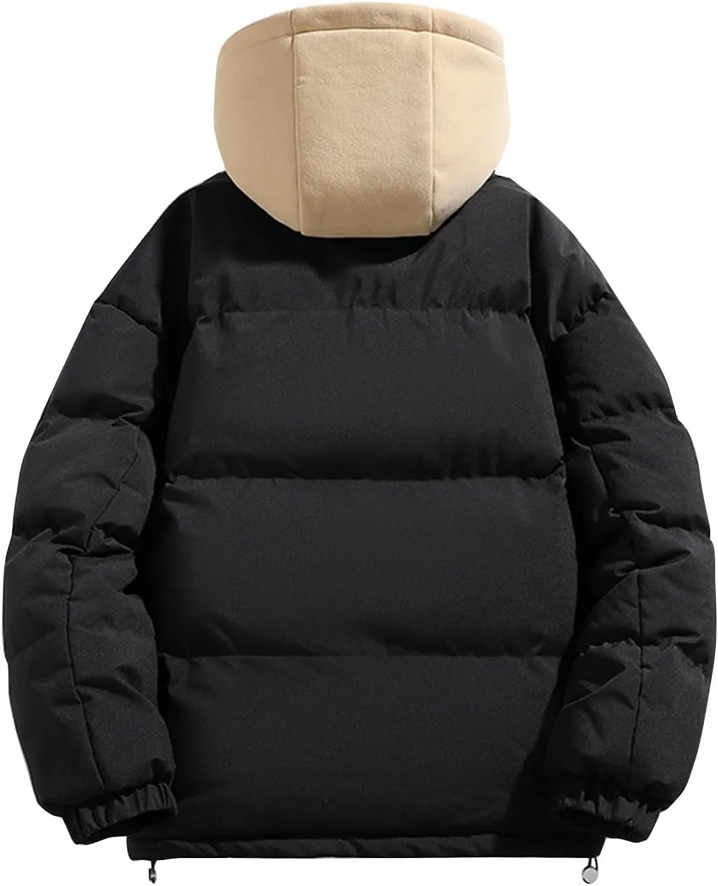 Jackets for Men Lightweight Puffer Jacket with Pockets Hooded Packable Down Jacket Warm Full Zip Winter Coats