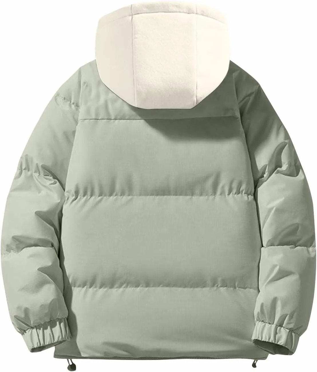 Jackets for Men Lightweight Puffer Jacket with Pockets Hooded Packable Down Jacket Warm Full Zip Winter Coats