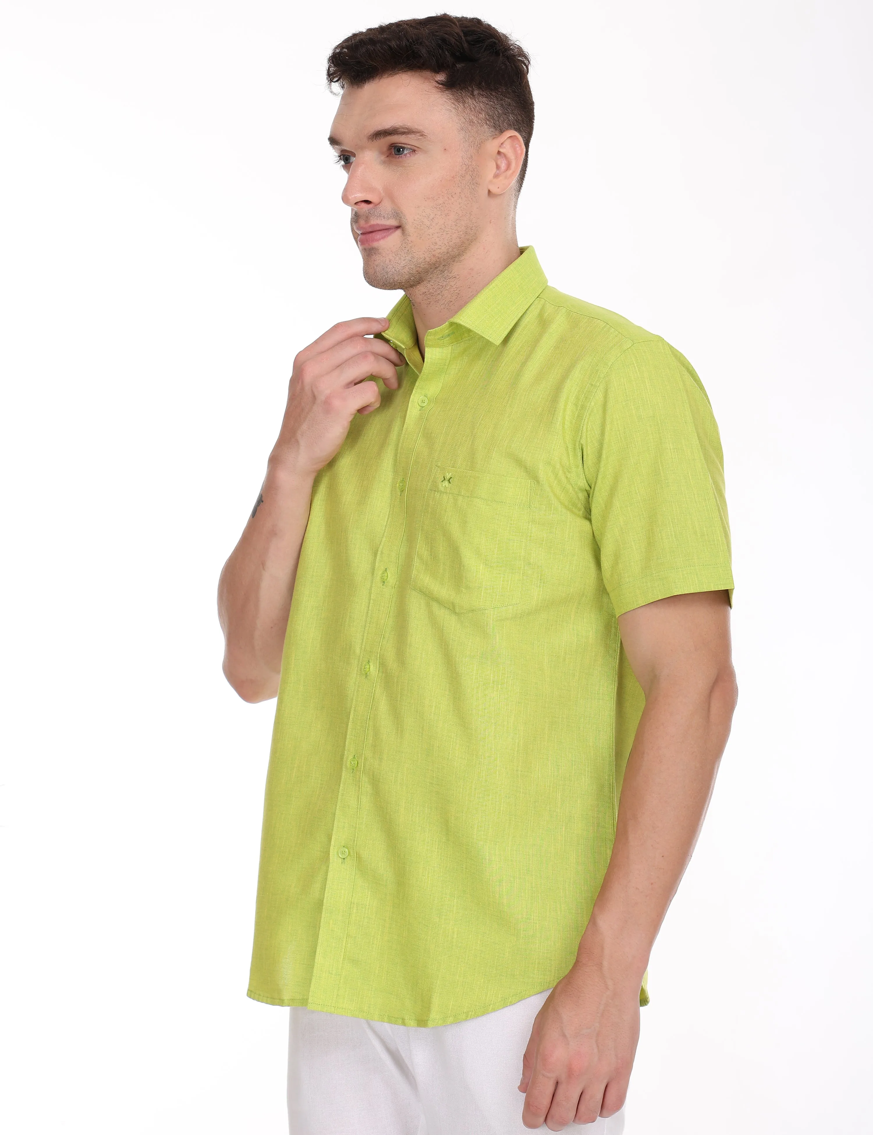 LINSEED Cotton Colour Shirt Half Sleeve - 17001
