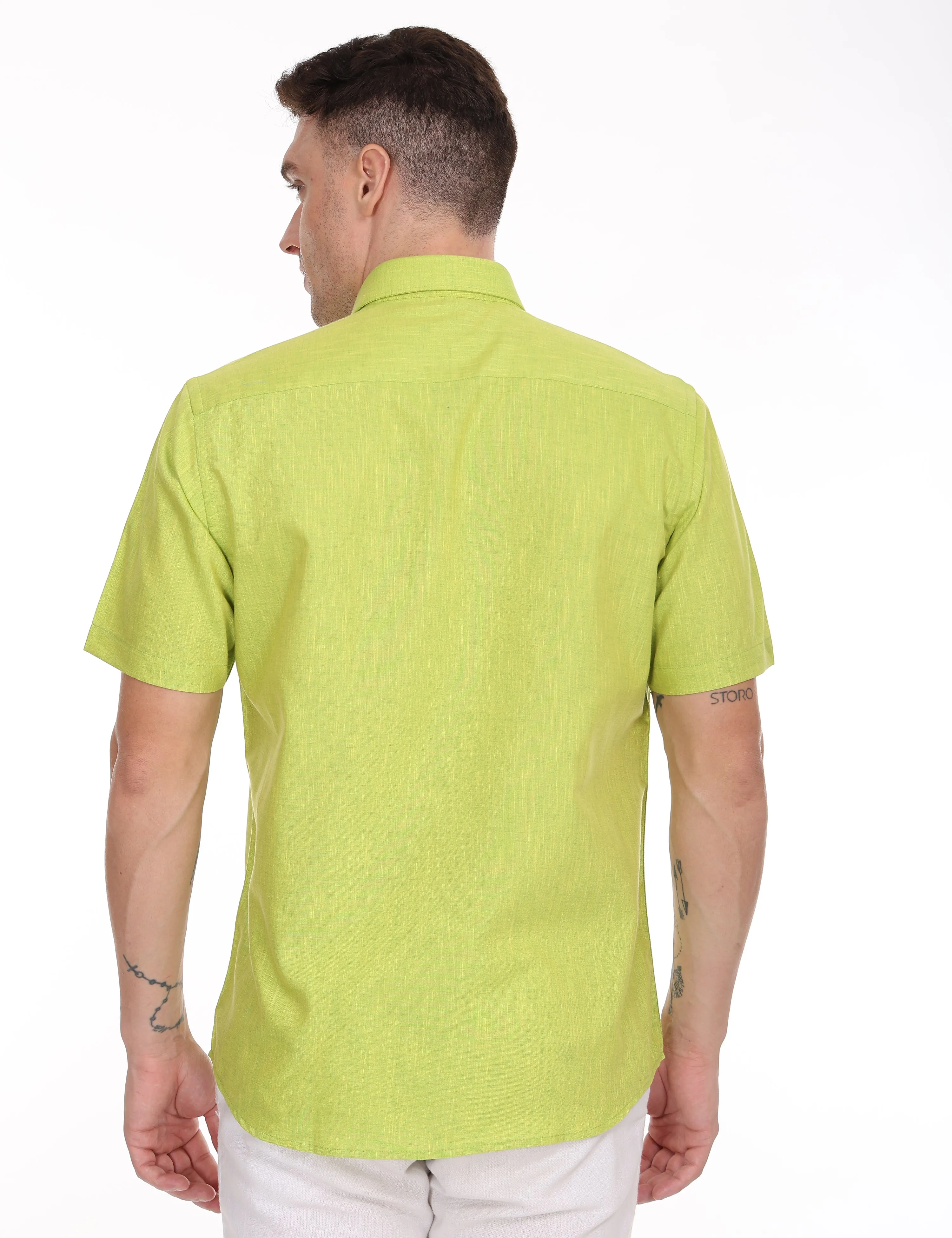LINSEED Cotton Colour Shirt Half Sleeve - 17001
