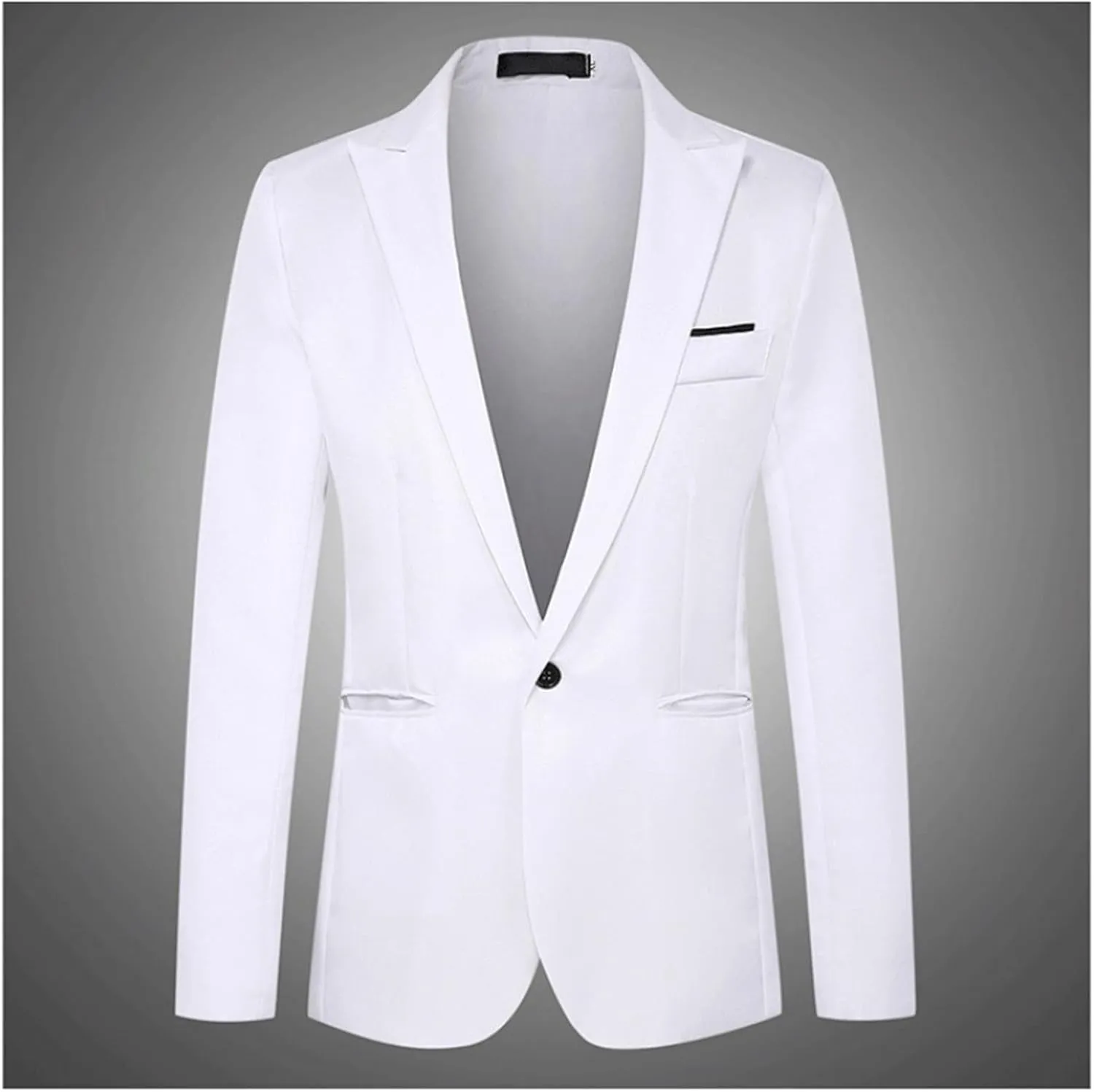 Men Blazer Slim Fit Sport Coat Casual One Button Lightweight Business Suit Jackets for Daily Party Prom Wedding Set