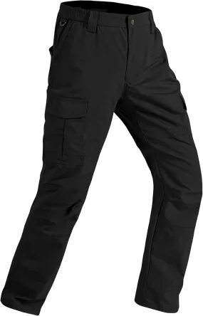 Mens Cargo Work Pants Ripstop Water Resistant Outdoor Tactical Utility Pants with 7 Pockets Hiking Construction Pants