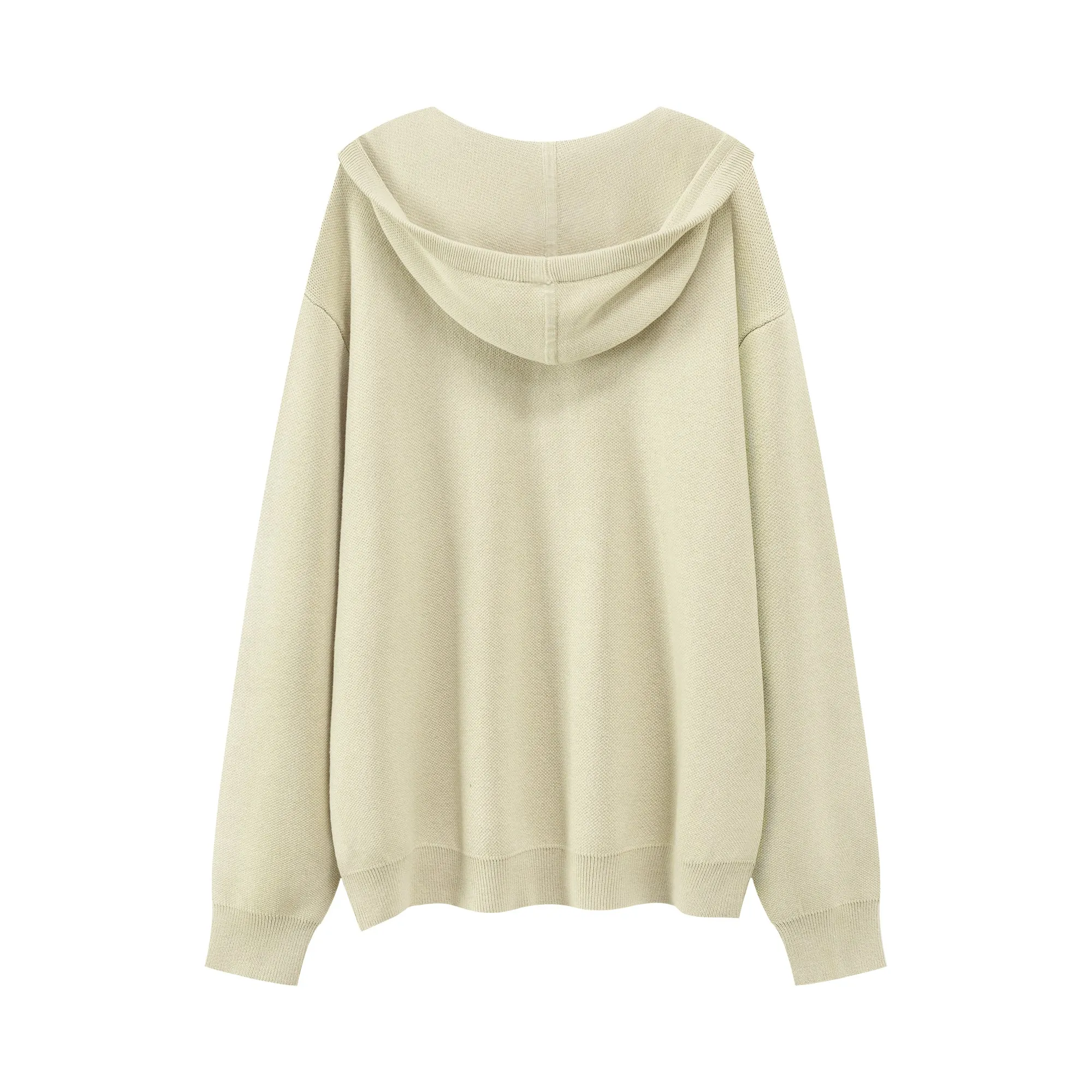 Simple V-Neck Loose Fit Hoodie