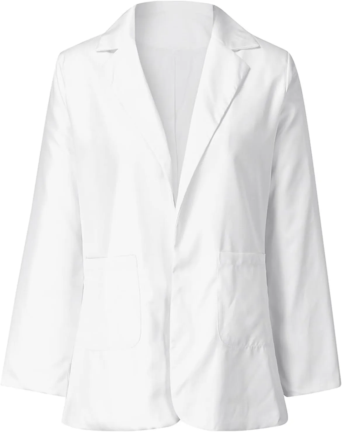 Wkishenl Women Blazers for Work Casual Long Sleeve Lapel Cardigan Plus Size Business Open Front Blazer Loose Solid Jacket