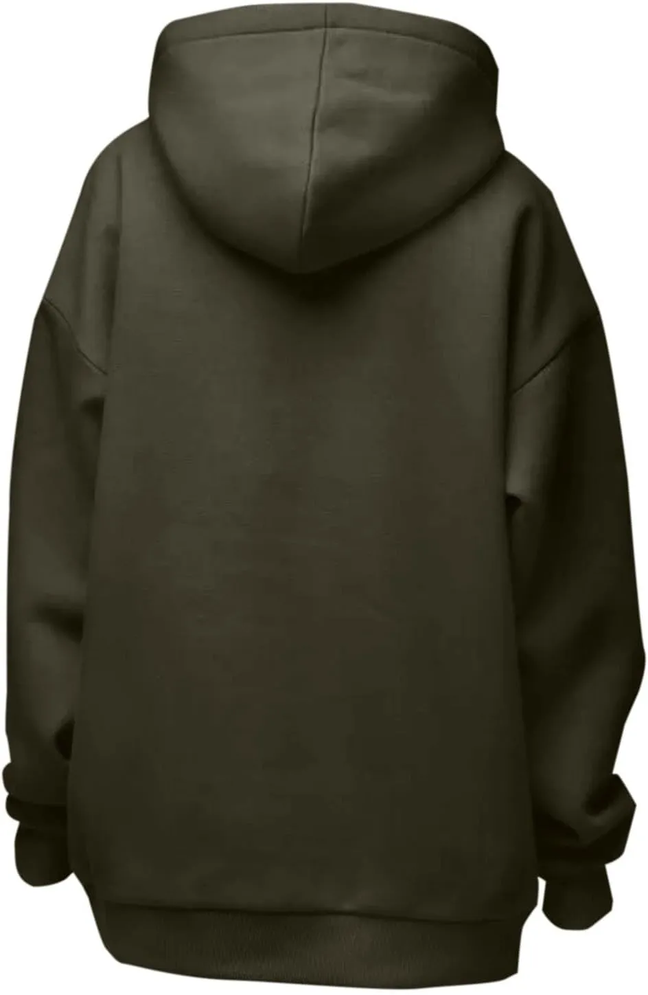 Womens Oversized Hoodies Solid Thick Warm Long Sleeve Drawstring Hooded Loose Sweatshirts Fall Winter Pullover Outfits