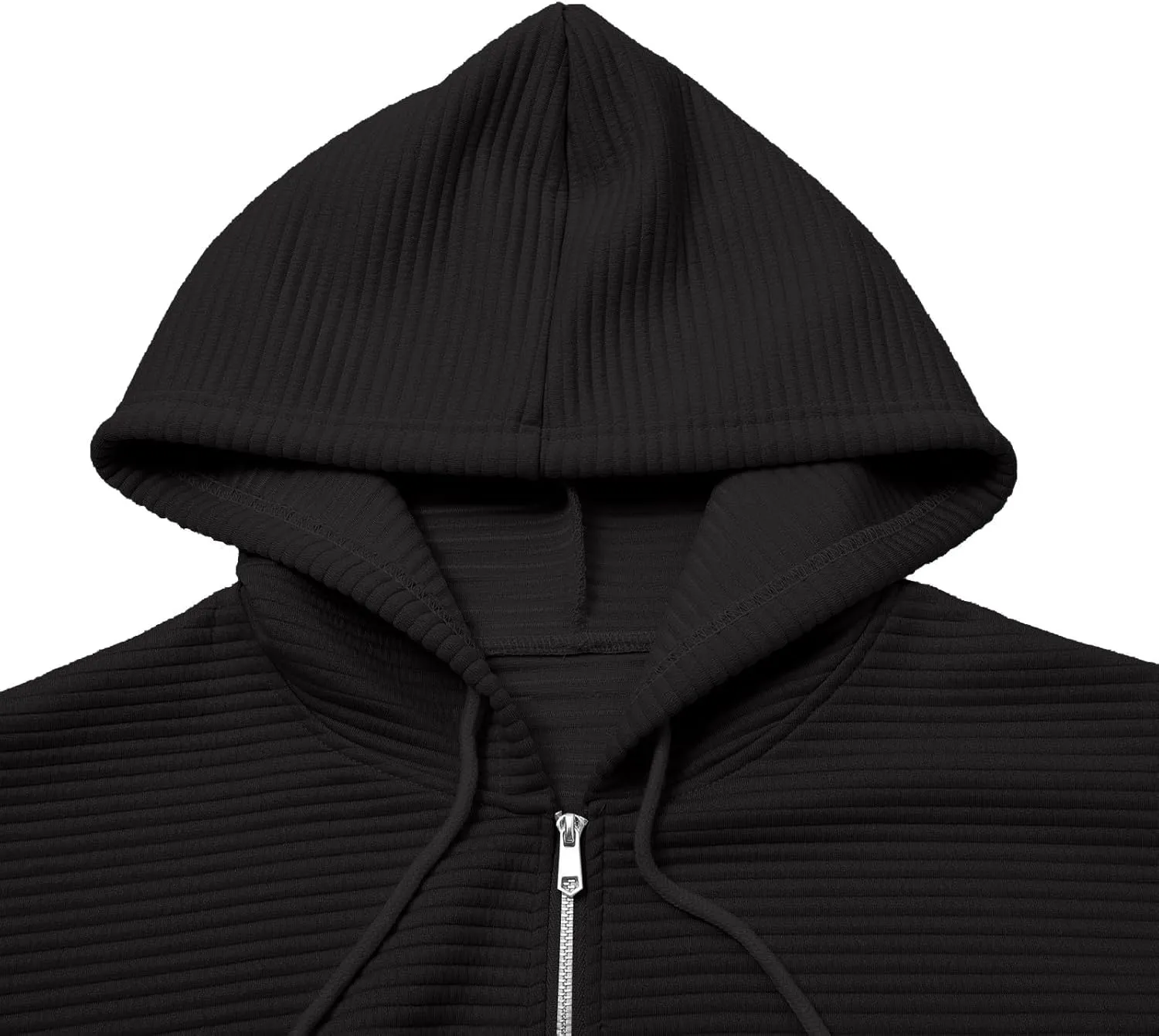 Womens Zip Up Hoodies Loose Fit Long Sleeve Oversized Sweatshirts Drawstring Y2K Lightweight Jackets with Pockets
