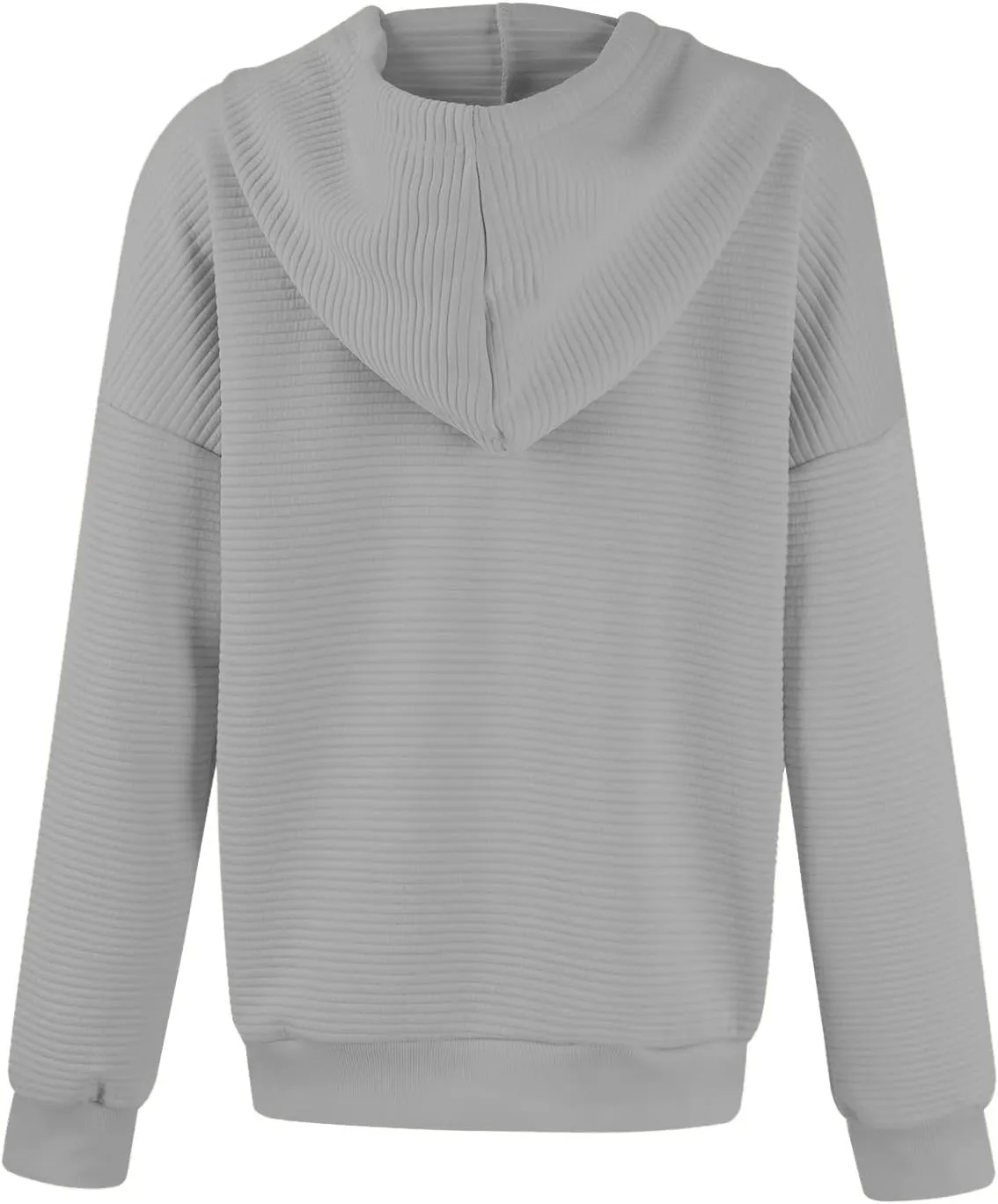 Womens Zip Up Hoodies Loose Fit Long Sleeve Oversized Sweatshirts Drawstring Y2K Lightweight Jackets with Pockets