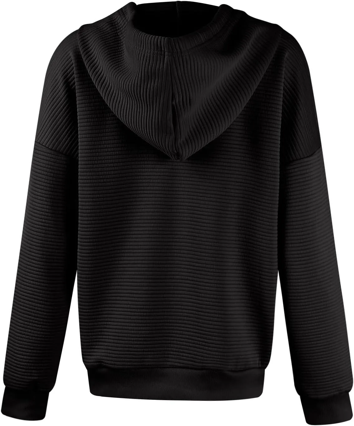 Womens Zip Up Hoodies Loose Fit Long Sleeve Oversized Sweatshirts Drawstring Y2K Lightweight Jackets with Pockets